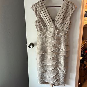 Adriana Papell Gold/Light Yellow Cocktail Dress